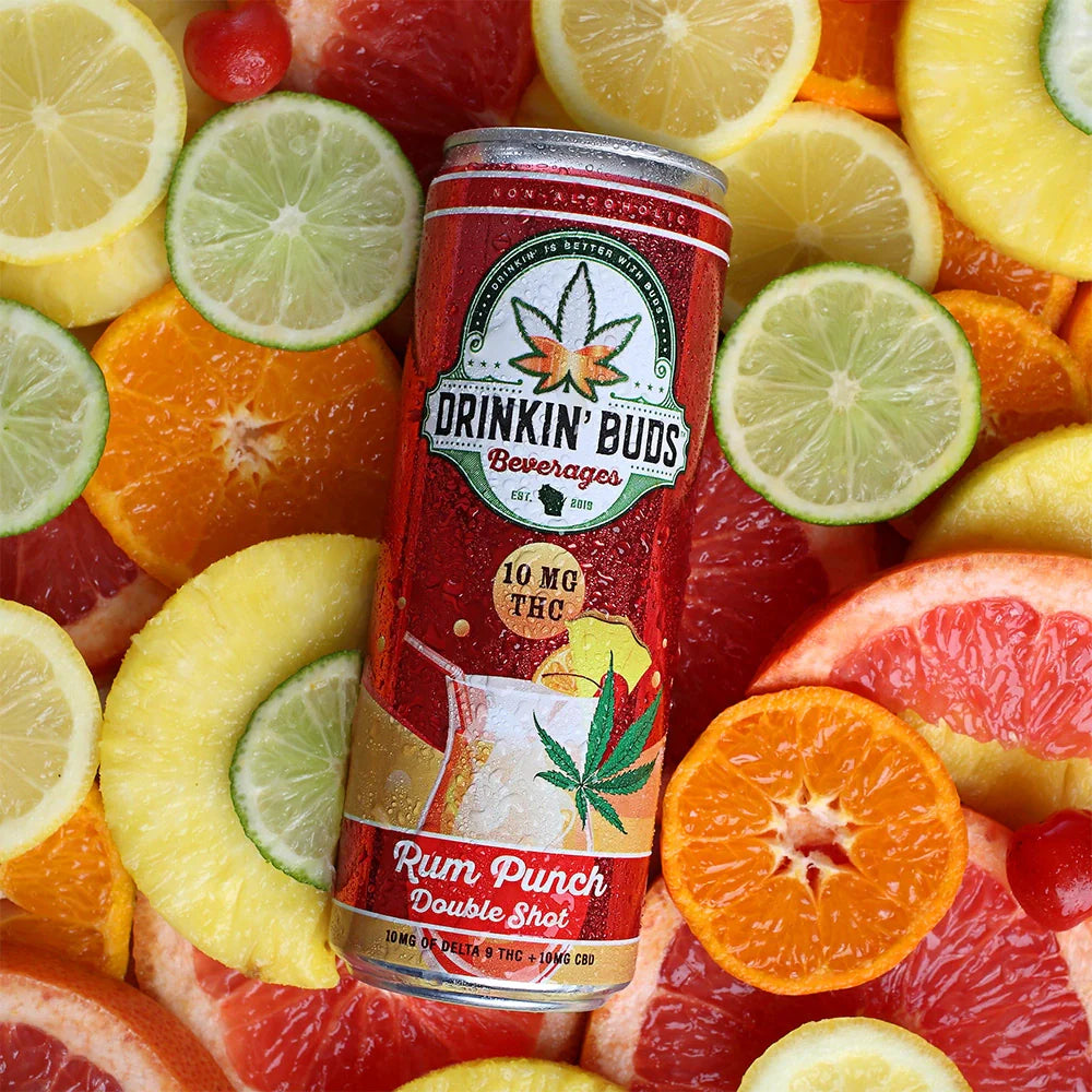 Double Shot Rum Punch 10MG THC Cocktail 4PK