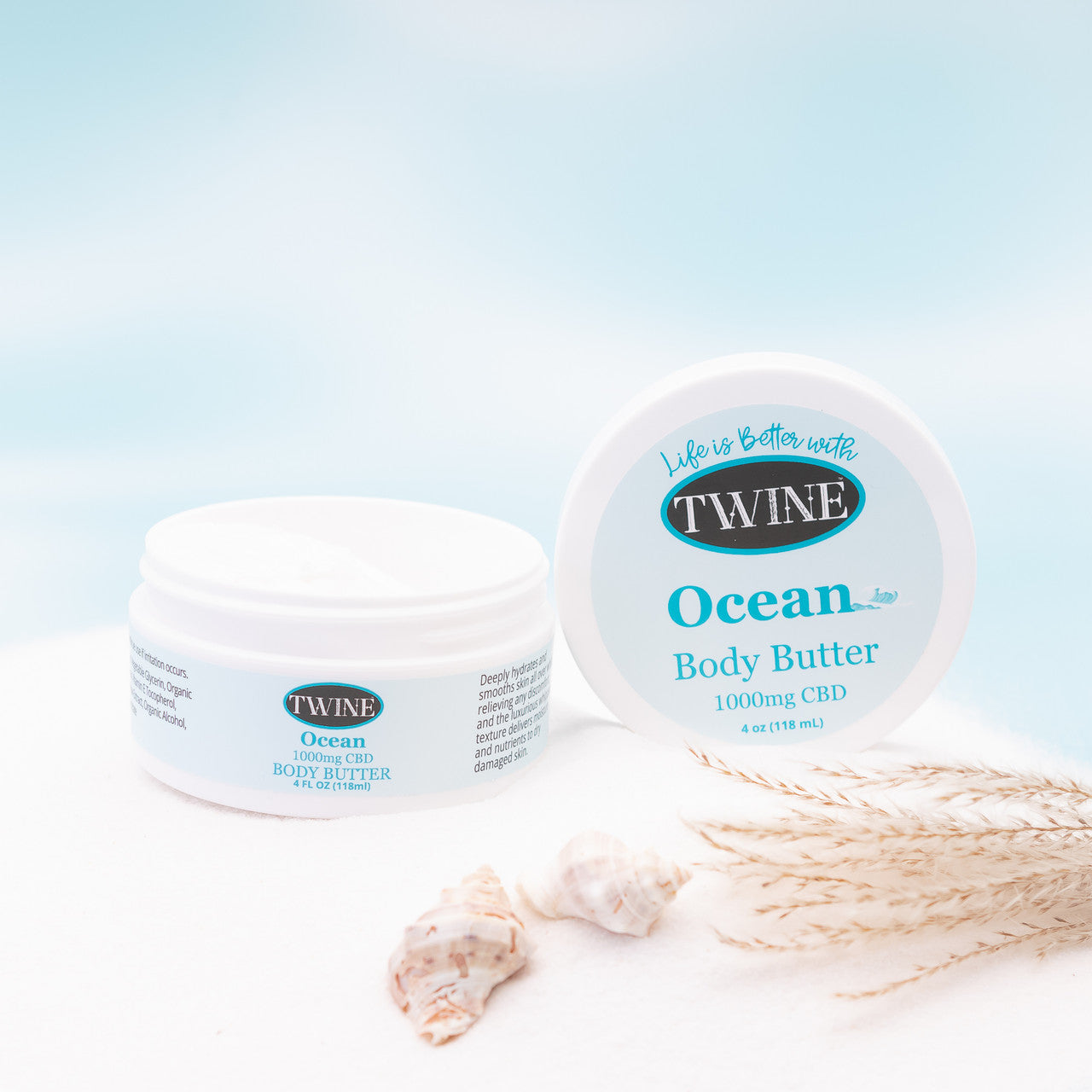1000mg CBD Topical OCEAN Body Butter 99% Pure Organic CBD Isolate THC Free 150ml