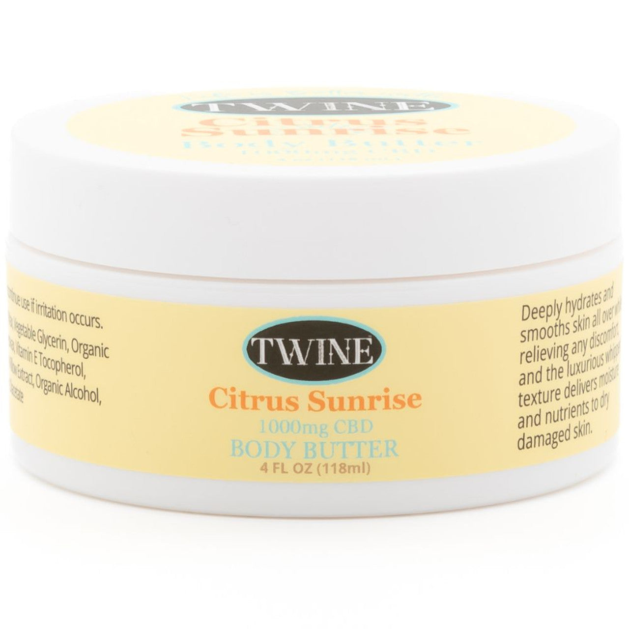 1000mg CBD Topical CITRUS SUNRISE Body Butter 99% Pure Organic CBD Isolate THC Free 150ml