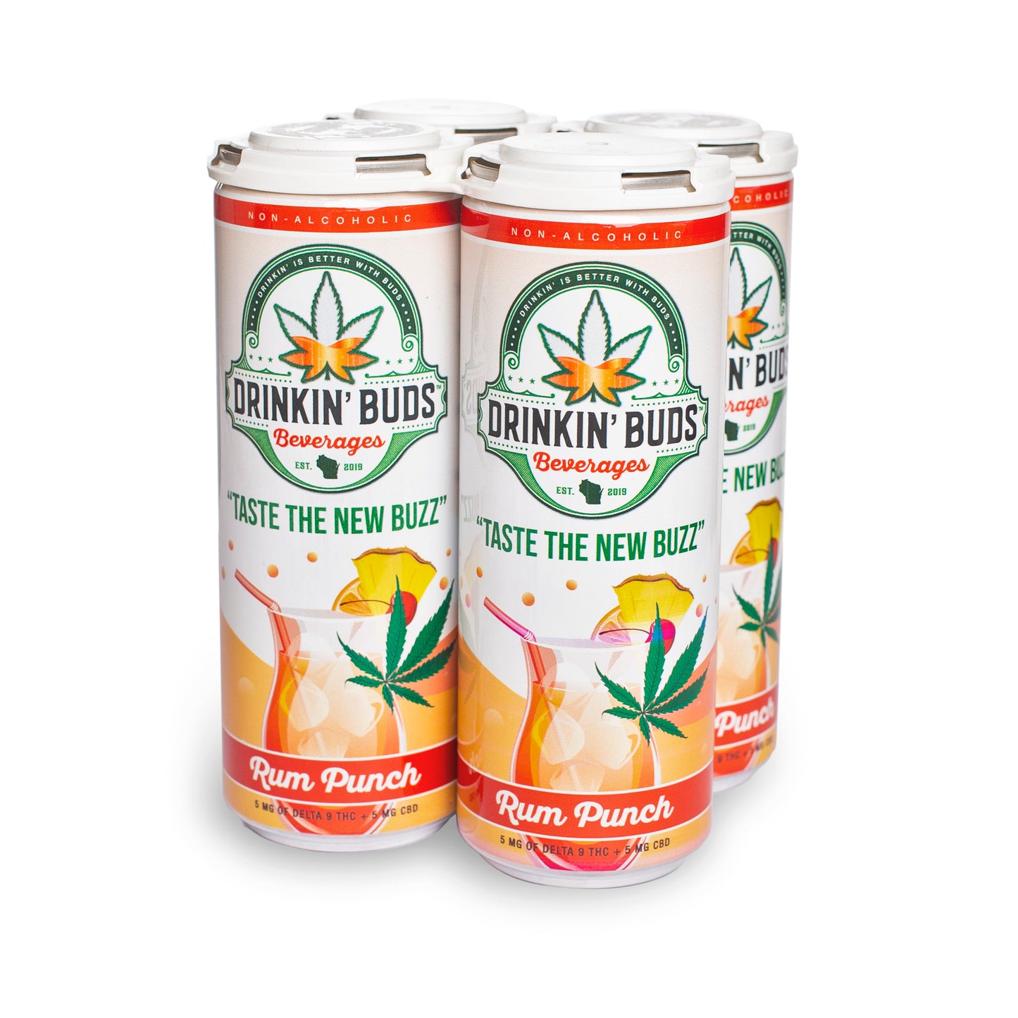 Rum Punch THC Cocktails 4PK
