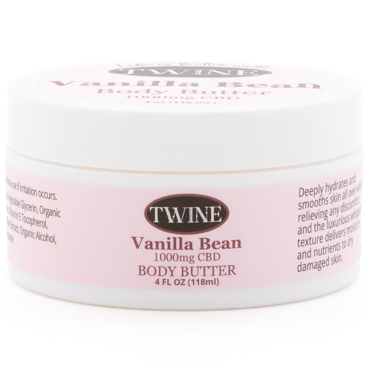 1000mg CBD Topical Body Butter 99% Pure Organic CBD Isolate THC Free 150ml Vanilla Bean