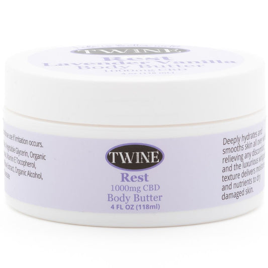 1000mg CBD Topical REST Body Butter 99% Pure Organic CBD Isolate THC Free 150ml Lavender Vanilla