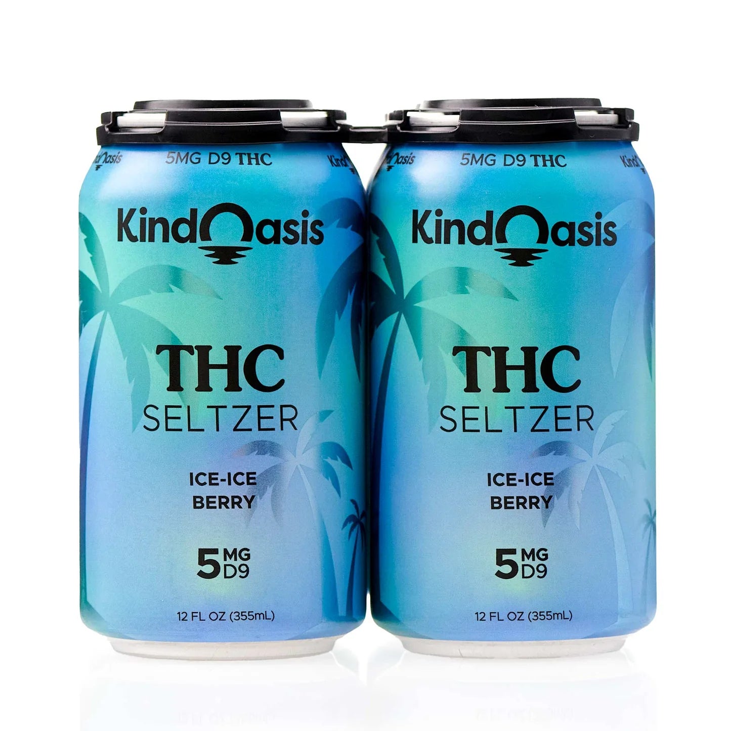 Delta 9 THC Seltzer 4 Pack - 5mg - Ice Ice Berry
